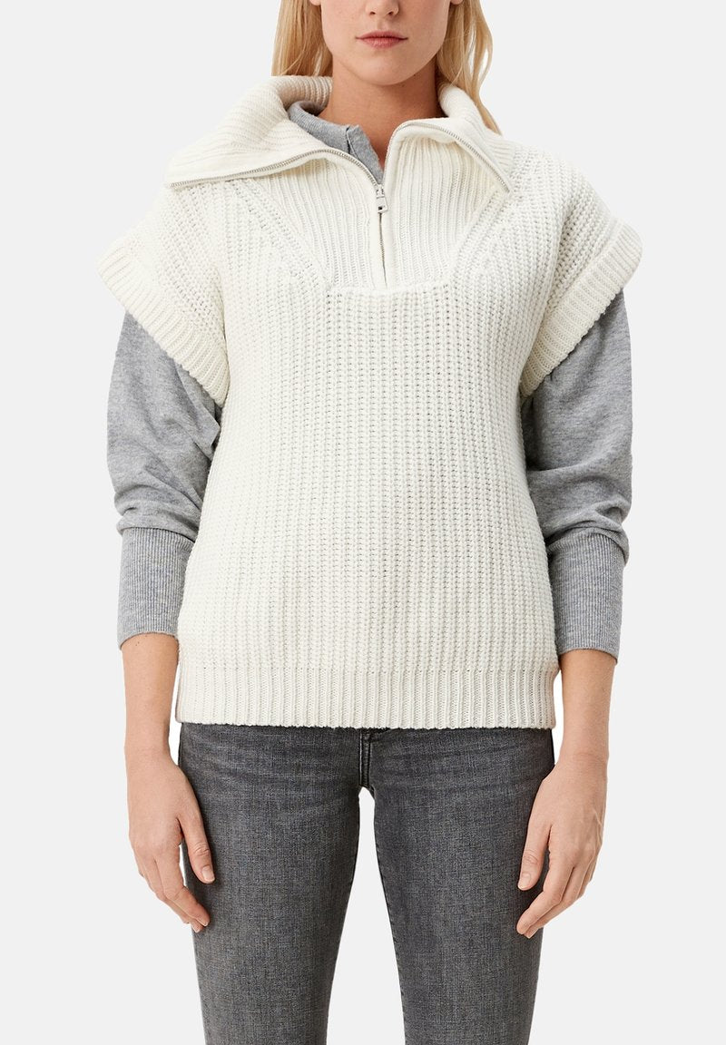 S.Oliver KURZARM - Poloshirt - Off White