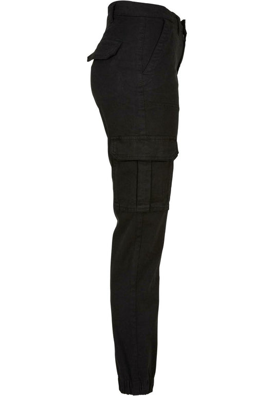 URBAN CLASSICS TWILL UTILITY - Cargohose - Black