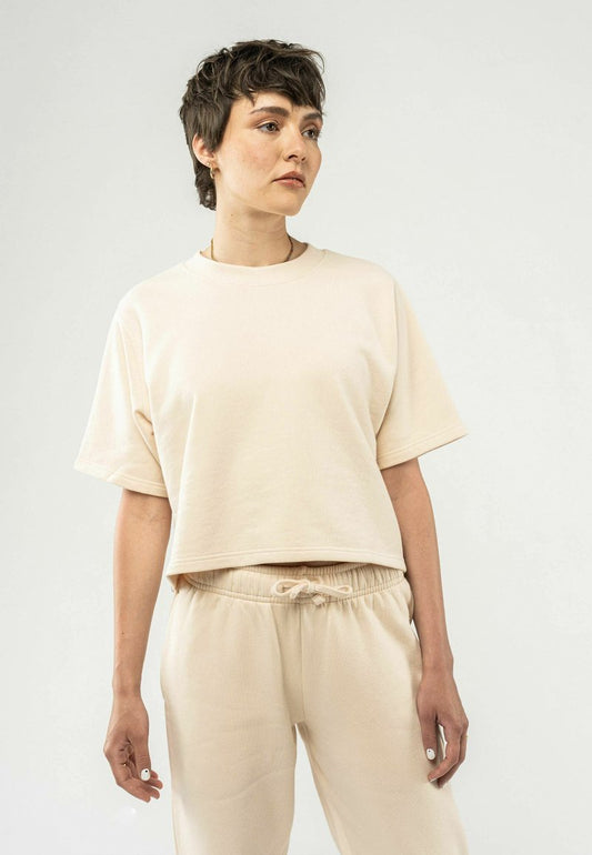 Mela FRENCH TERRY DEEPALI - T-Shirt Basic - Oat