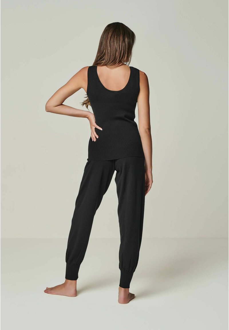  BELLA EDLE MIT - Nachtwäsche Hose - Black
