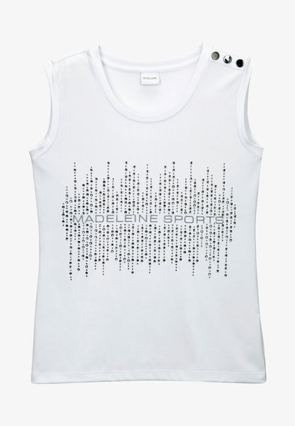  GLITZERPRINT - Top - Weiß
