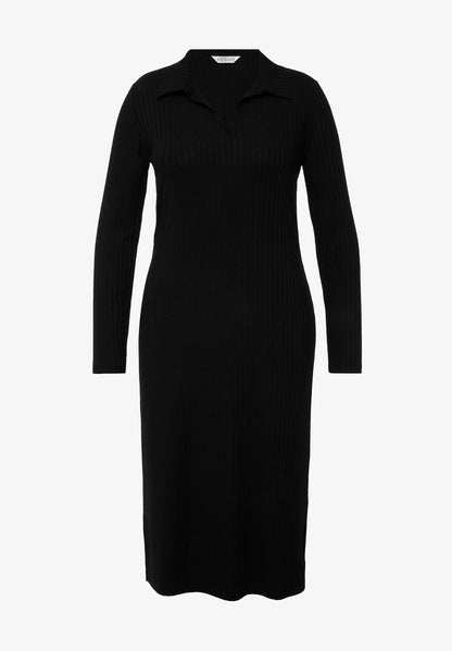  MANCHES LONGUES - Jerseykleid - Noir