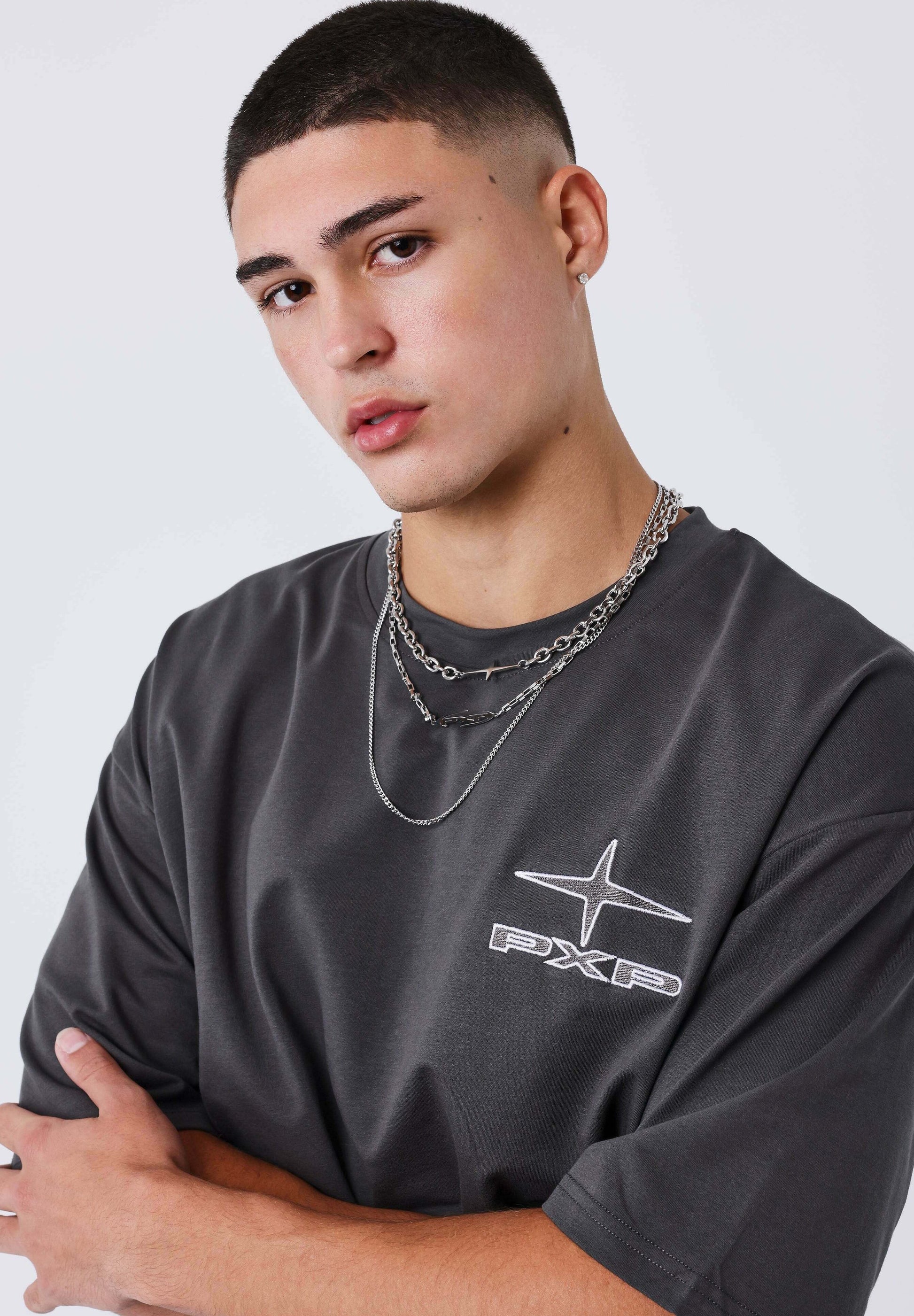  UK DRIP - Print T-shirt - Gris
