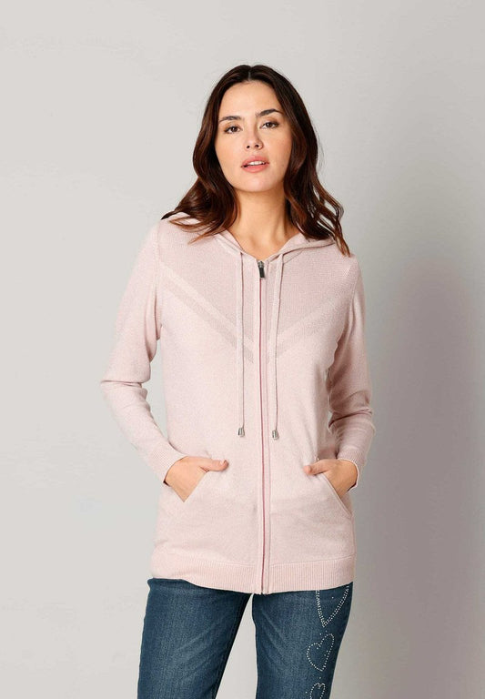  Strickjacke - Hellrosa