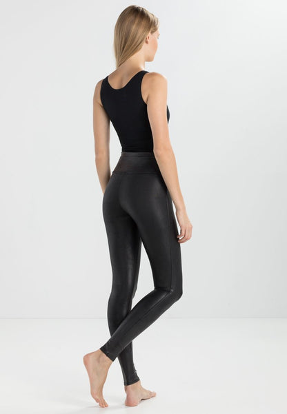 Spanx FAUX LEATHER LEGGINGS - Leggings - Strümpfe - Black