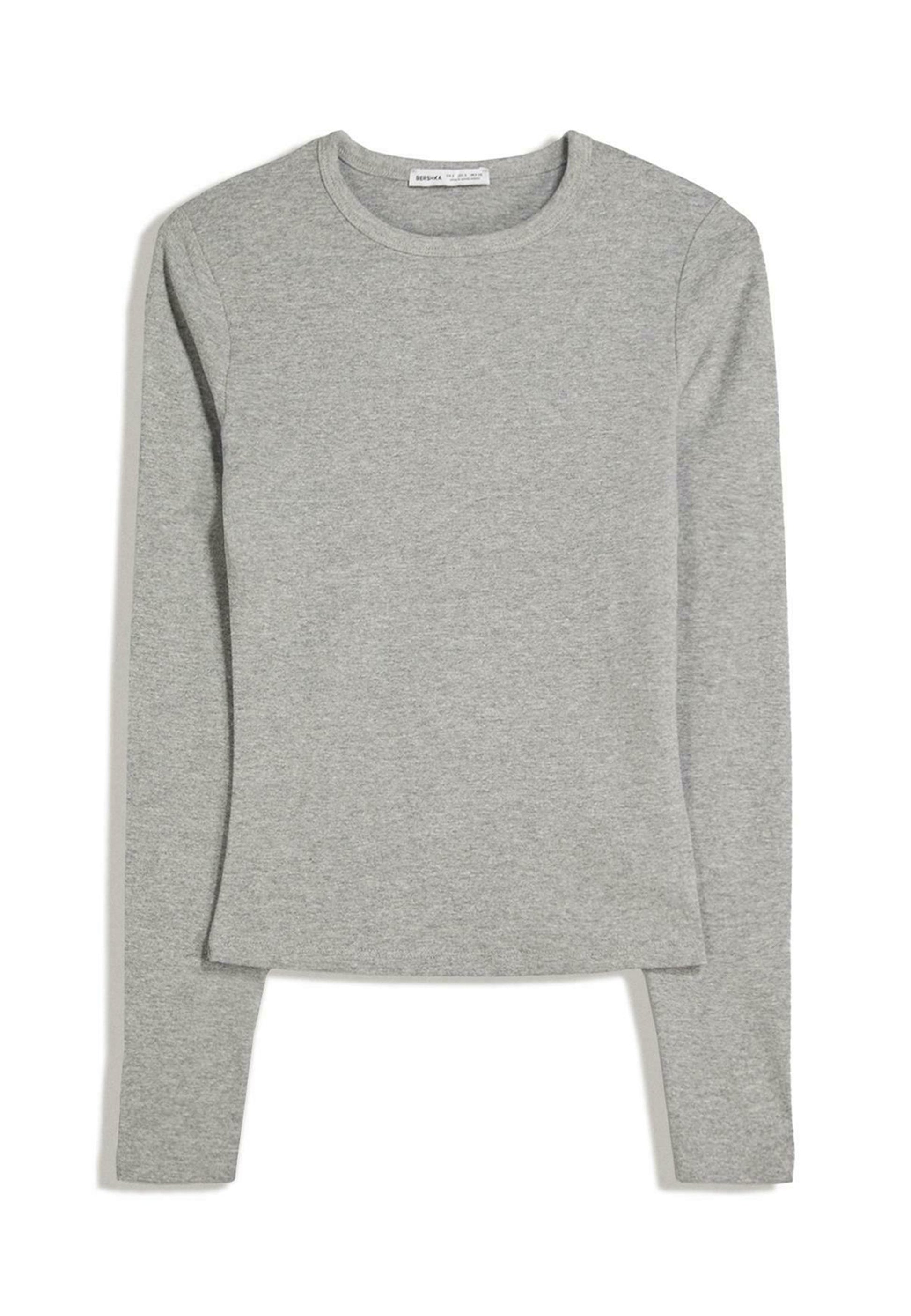 BERSHKA Long Sleeved Top - Royal Blue