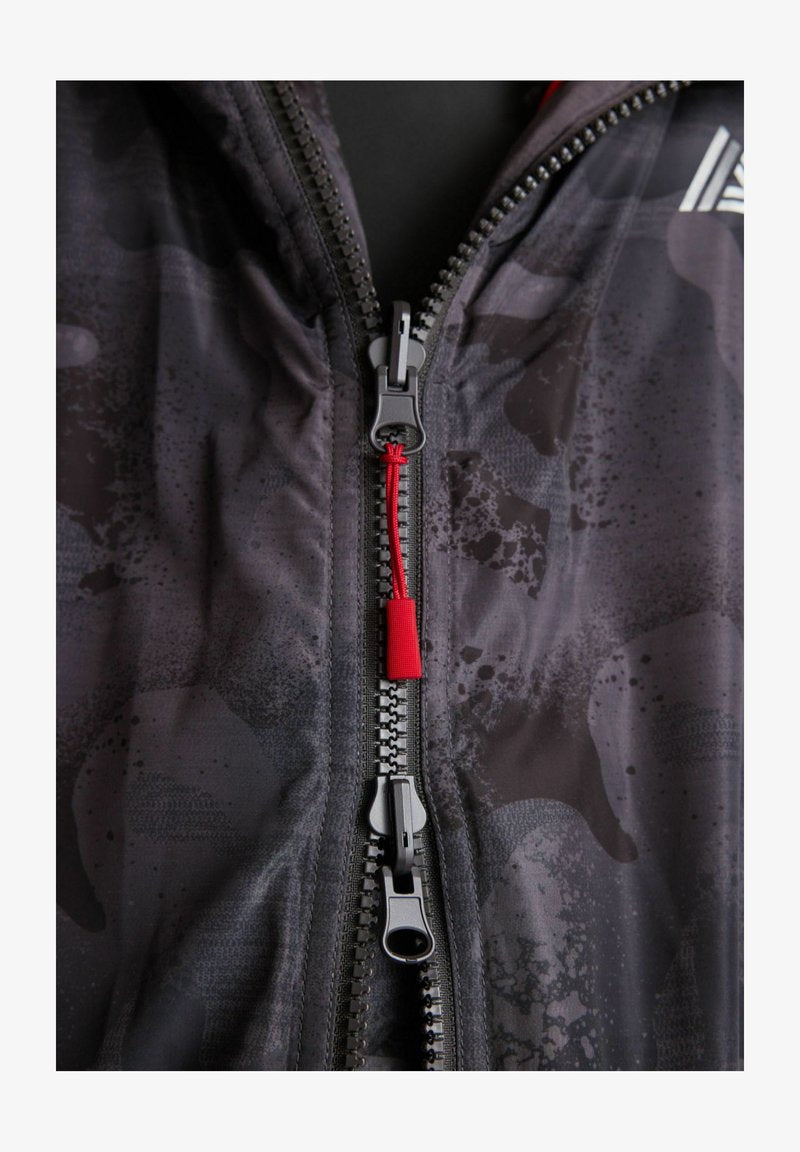 Next SWIM CHANGING - Wintermantel - Grey Camo Print