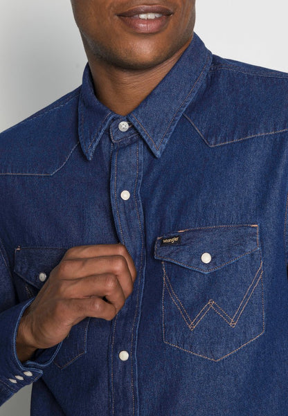 Wrangler Hemd - Dark Blue