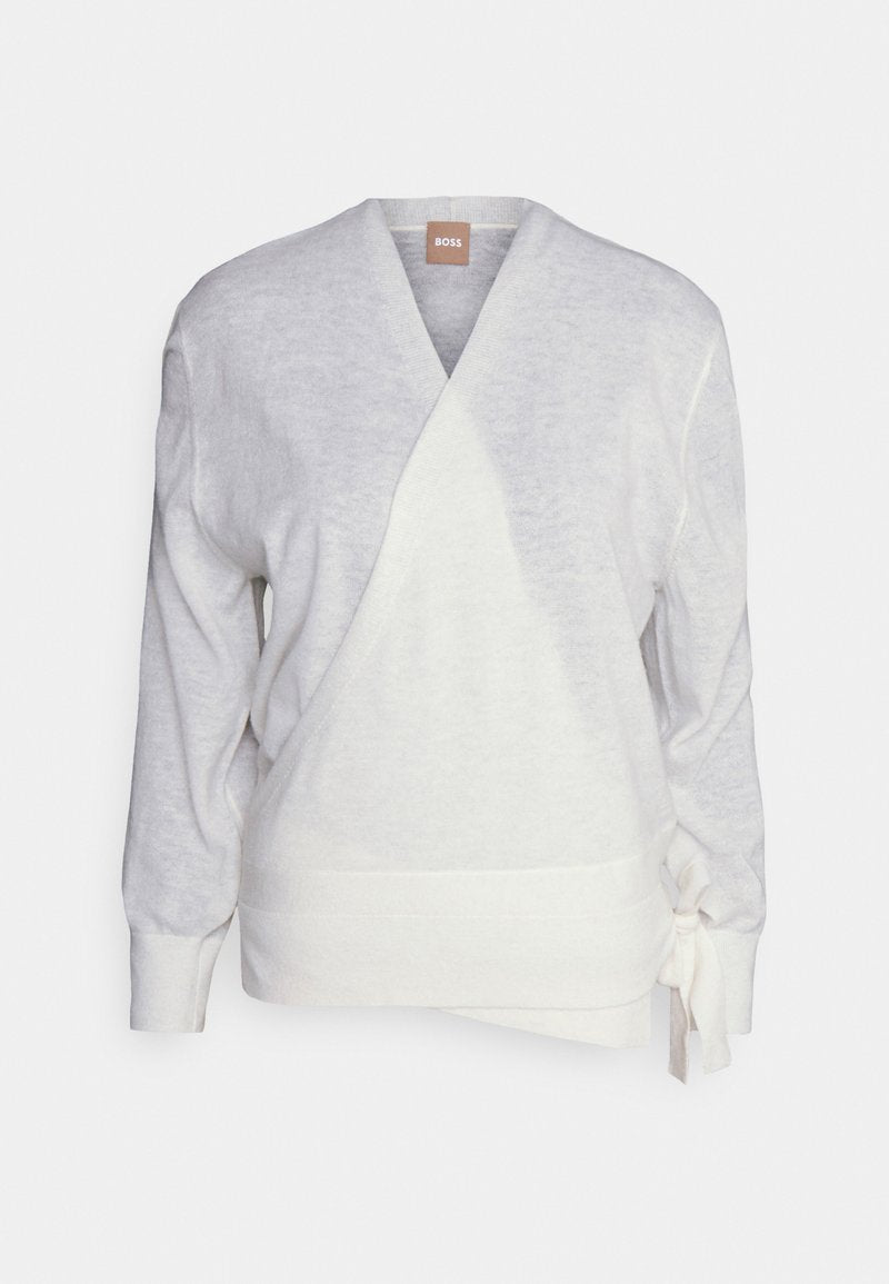 Boss FIROL - Strickjacke - Open White