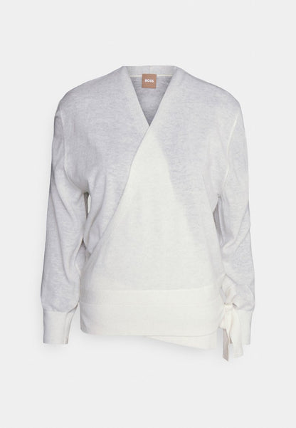 Boss FIROL - Strickjacke - Open White
