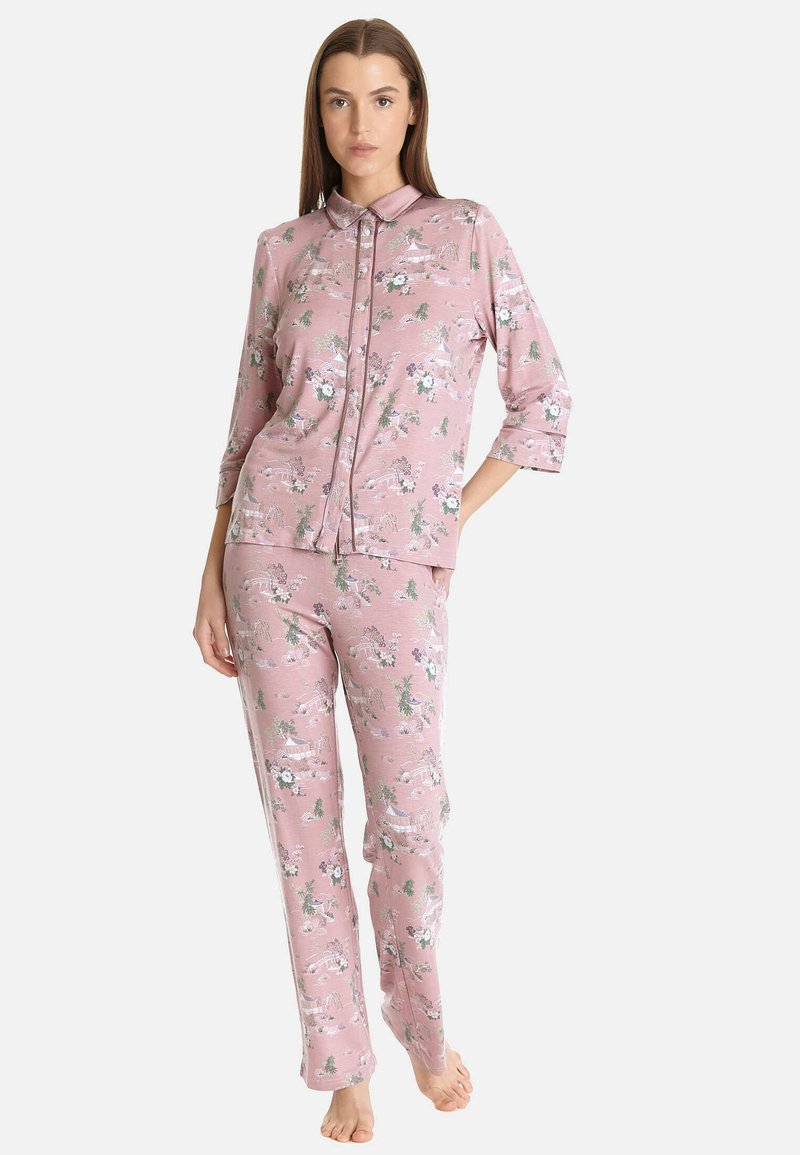  CHINESE TEAHOUSE - Nachtwäsche Set - Lightpink Allover