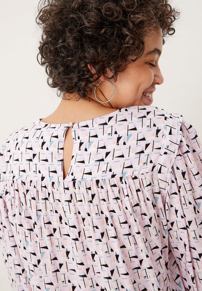 QS By S.Oliver Bluse - Light Pink Aop
