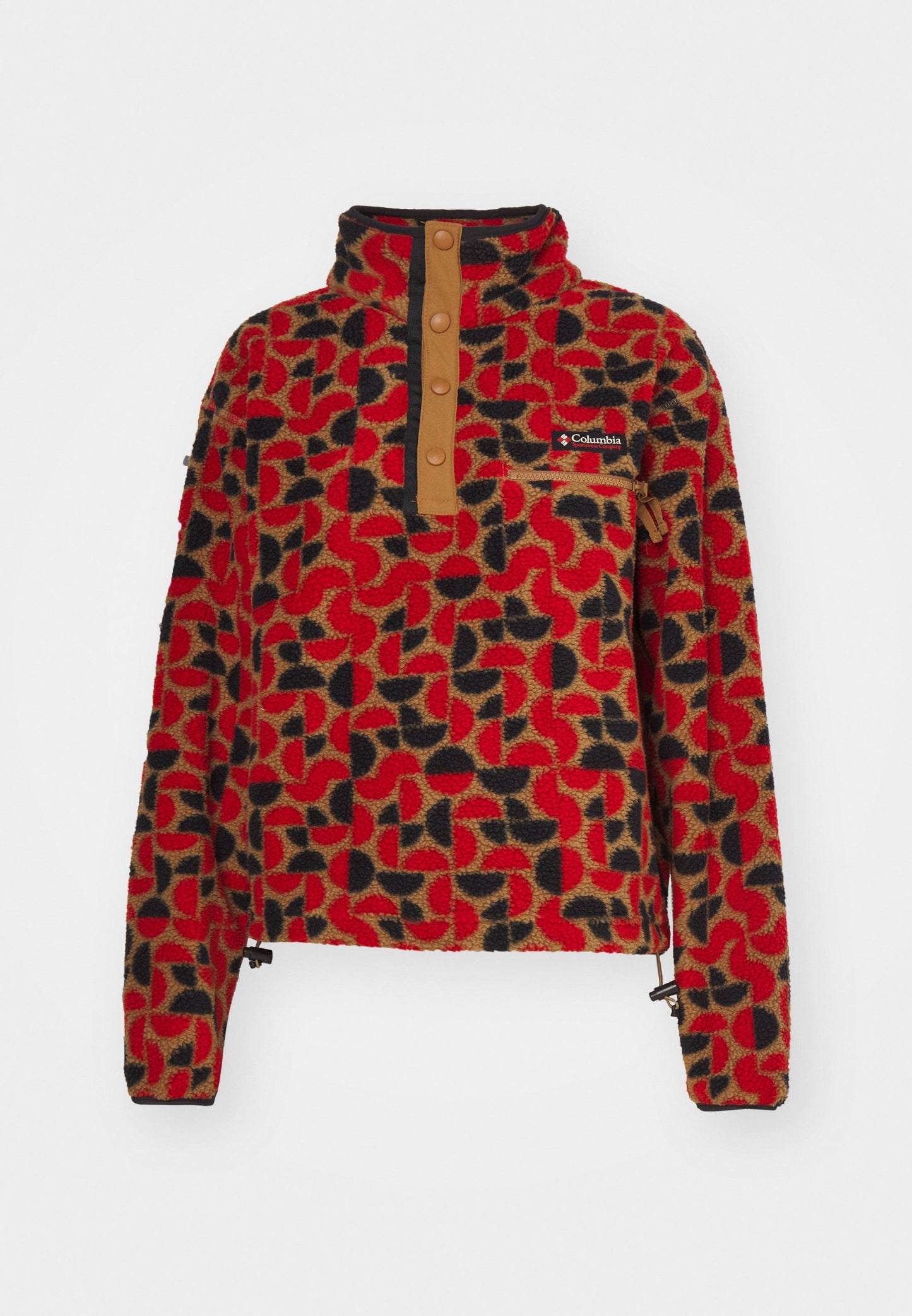 Columbia HELVETIA™ II PRINTED CROPPED HALF SNAP - Fleece Jumper - Everblue Sisters/rain Forest