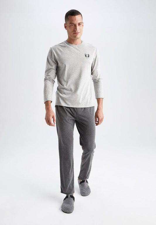 DeFacto REGULAR FIT - Nachtwäsche Hose - Anthracite