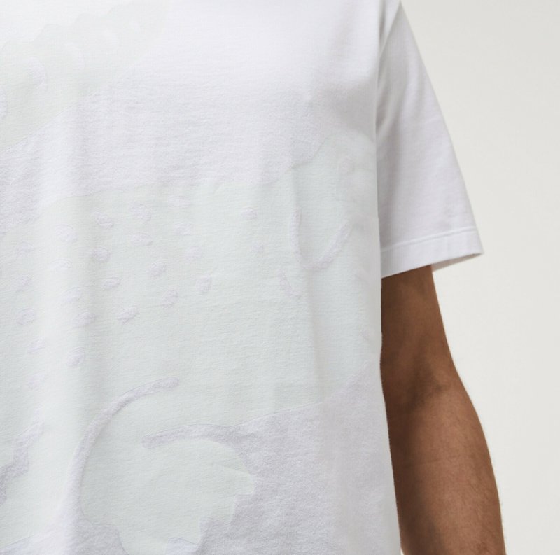 Lacoste Nachtwäsche Shirt - Blanc