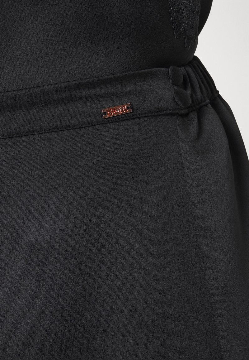  WIDE LEG CUT OUT SOPHIA - Nachtwäsche Hose - Black