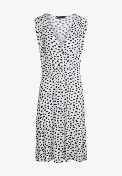  Jerseykleid - Schwarz Weiss