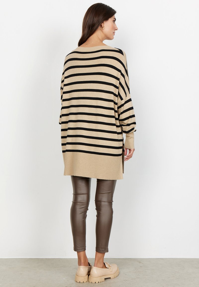 Soyaconcept SC DOLLIE STRIPE - Strickpullover - Sand Mel Combi