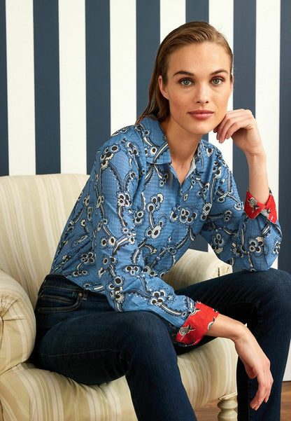 Next LONG SLEEVED TEXTURE STANDARD - Hemdbluse - Blue
