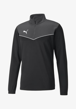 Puma Langarmshirt - Schwarzweiss