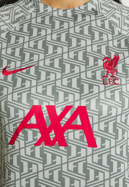 Nike Performance LIVERPOOL FC TOP PREMATCH - Vereinsmannschaften - Wolf Grey/tough Red/tough Red
