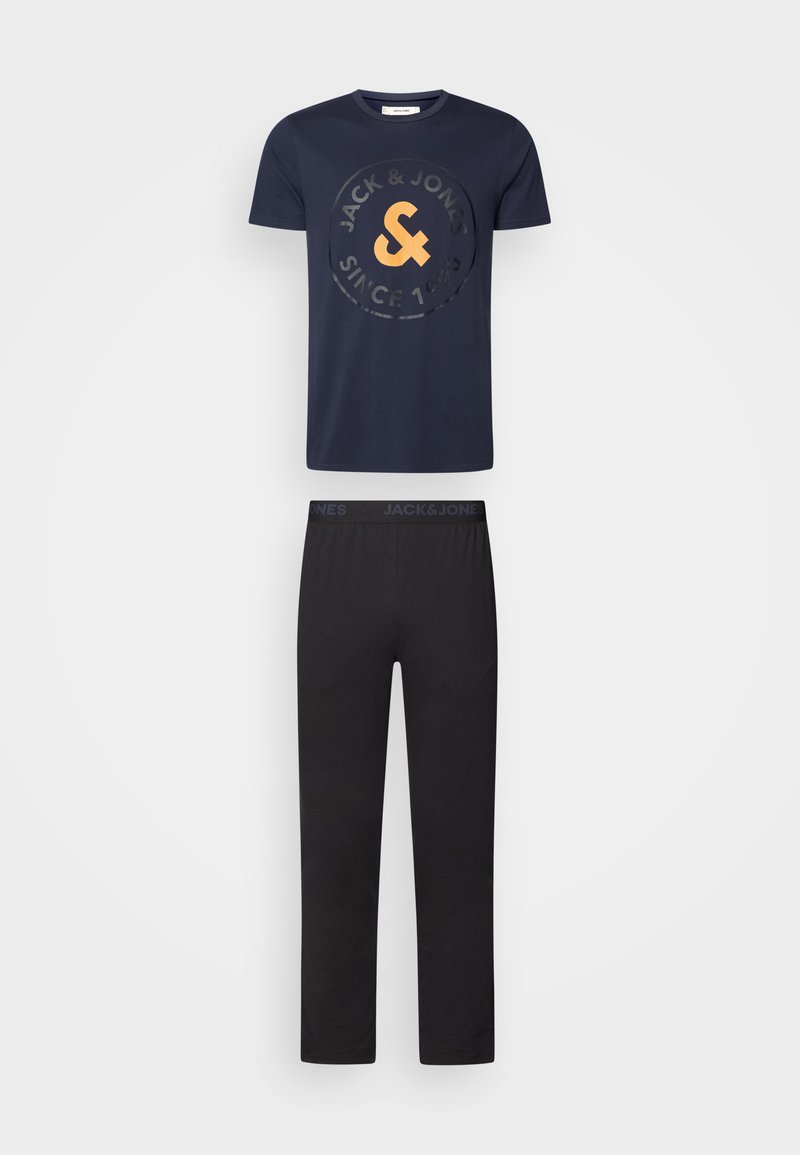 Jack & Jones JACAARON TEE AND PANTS SET - Pyjama - Navy Blazer/black