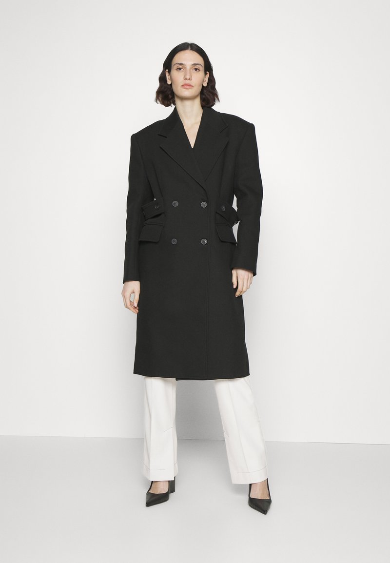 Materiel BOXY COAT - Klassischer Mantel - Black