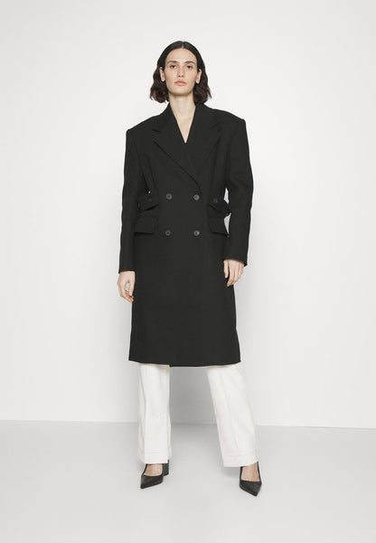 Materiel BOXY COAT - Klassischer Mantel - Black