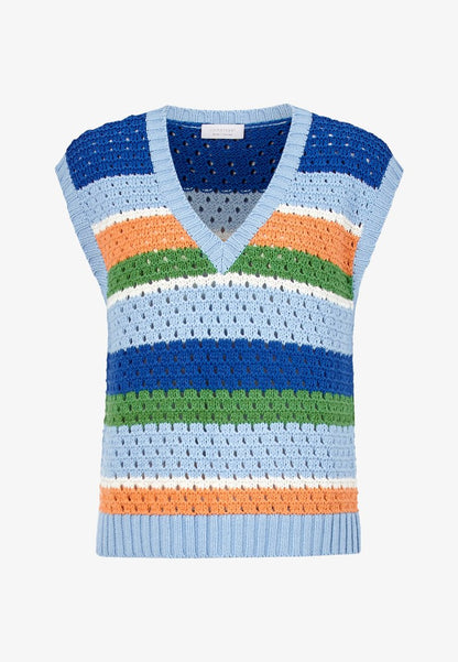 Rich&royal BUNT GESTREIFTER STRICKPULLUNDER - Strickpullover - Original