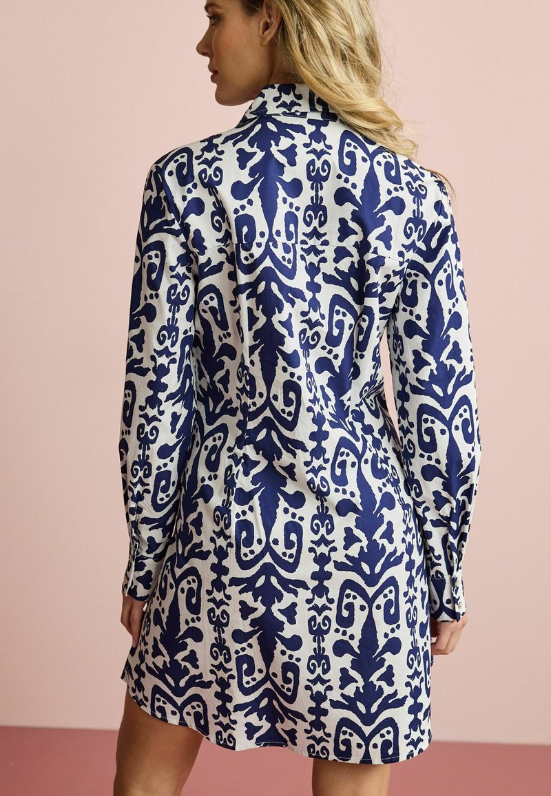 Next POPLIN MINI - Blusenkleid - Navy White