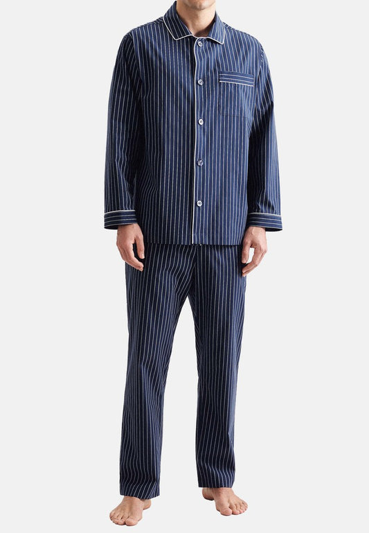 Seidensticker BASIC - Nachtwäsche Set - Navy Check