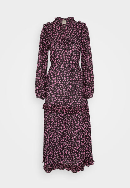  YASCHARLOT LONG DRESS - Freizeitkleid - Black/charlot