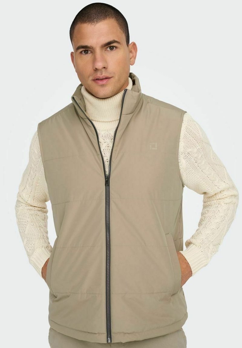 Only & Sons ONSMELVIN LIFE LIGHT - Weste - Chinchilla