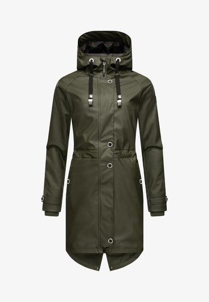 Navahoo RAINY FLOWER - Parka - Dark Olive
