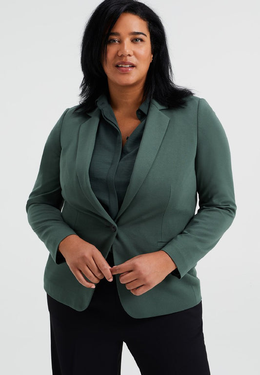 WE FASHION CURVE - Blazer - Green