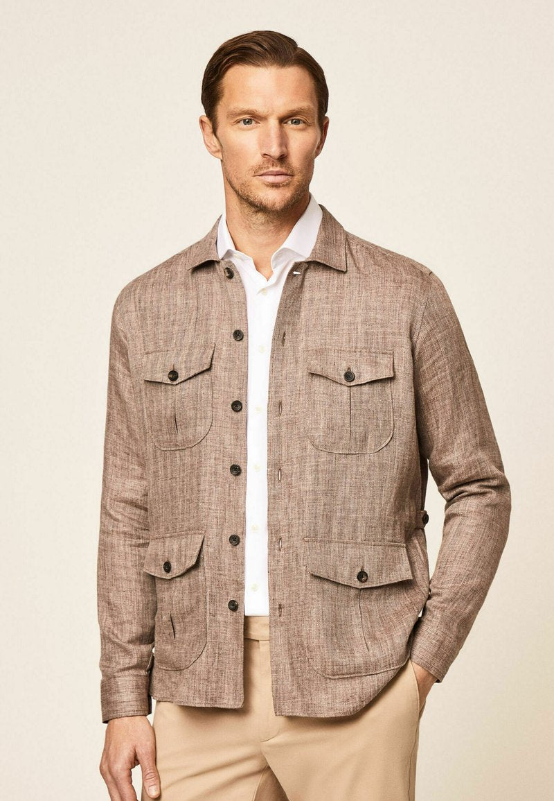 Hackett London Leichte Jacke - Sand