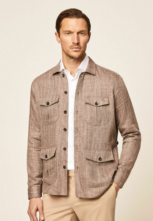 Hackett London Leichte Jacke - Sand