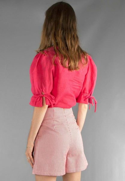  LEAF - Shorts - Red Striped