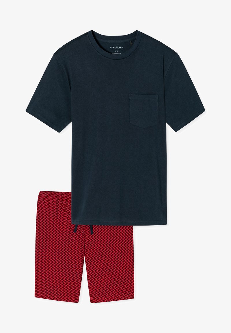 Schiesser SET FASHION - Nachtwäsche Set - Dunkelblau