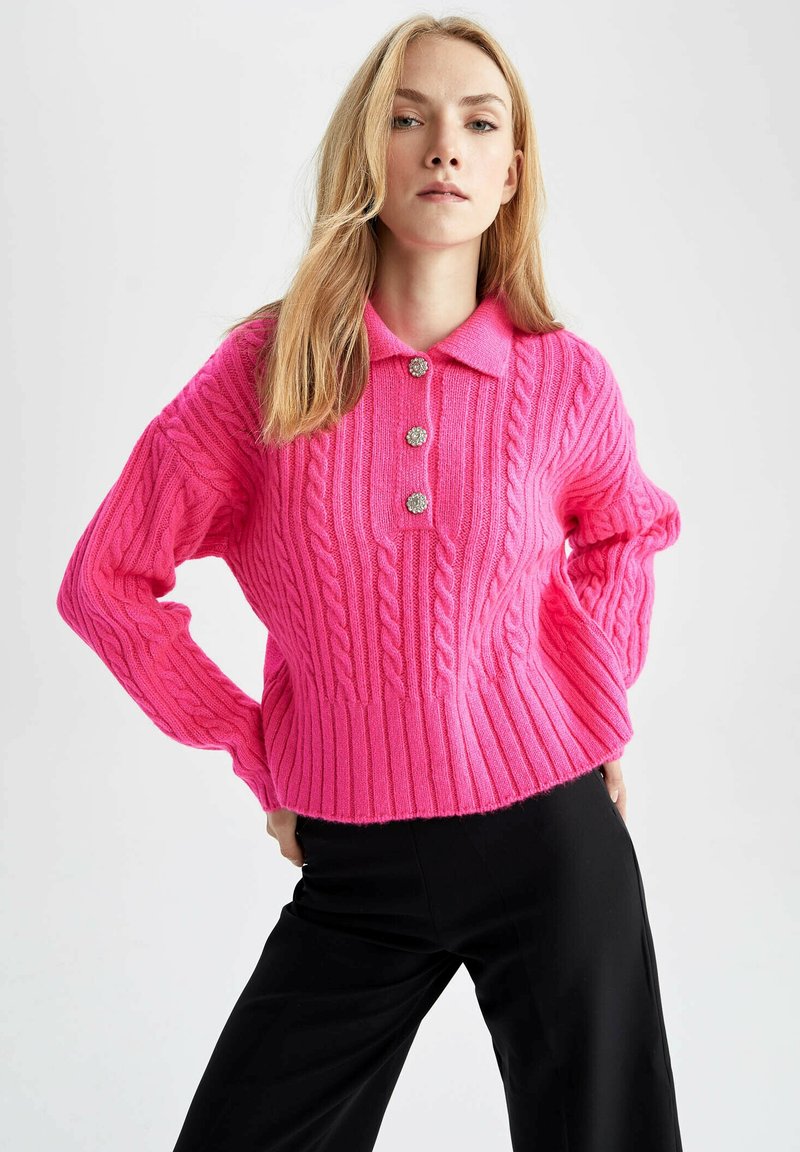 DeFacto STANDART FIT - Strickpullover - Black