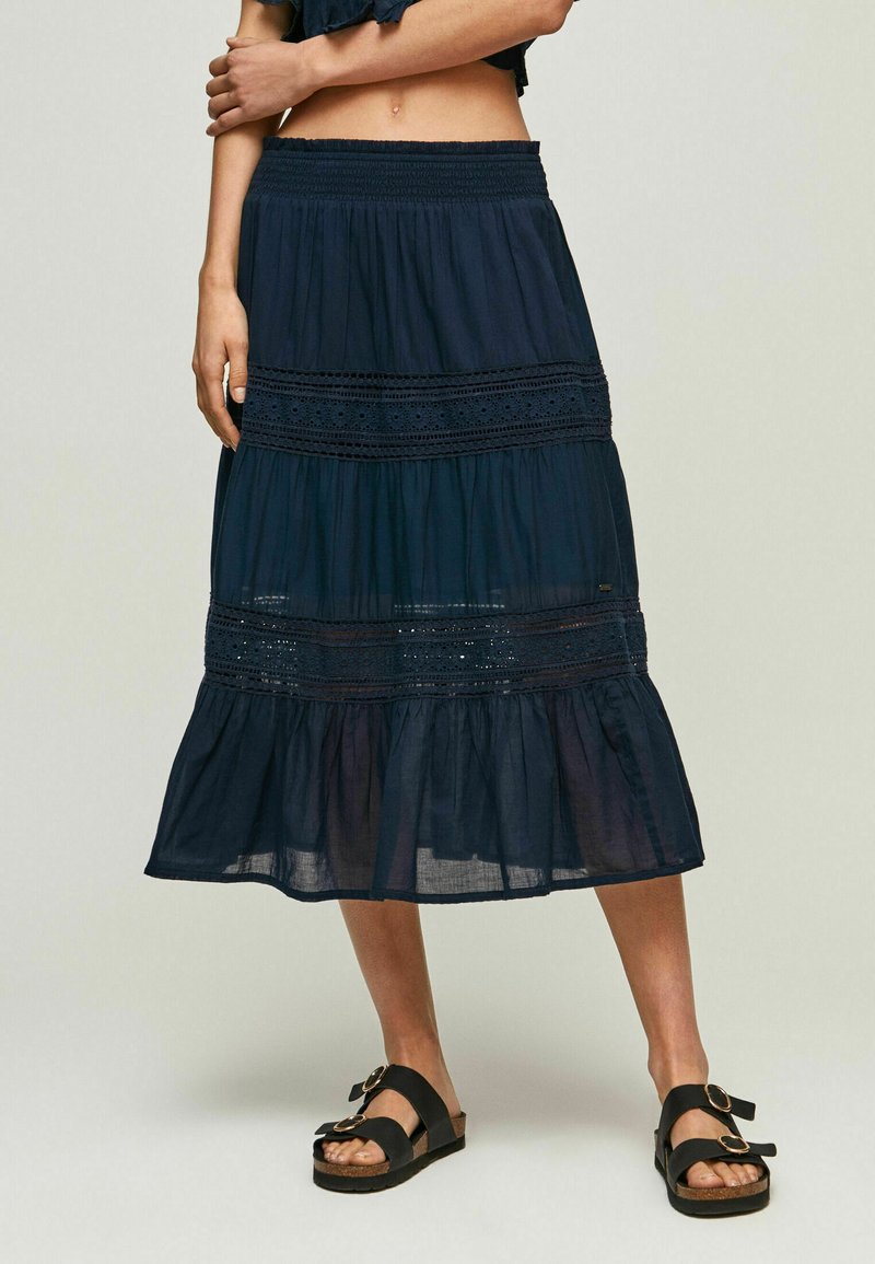 Pepe Jeans MIDI PELIA - A-Linien-Rock - White