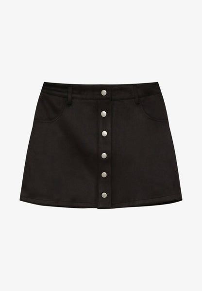 PULL & BEAR A-Linien-Rock - Mottled Black