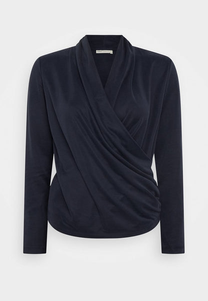 InWear ALANO WRAP BLOUSE - Langarmshirt - Marine Blue