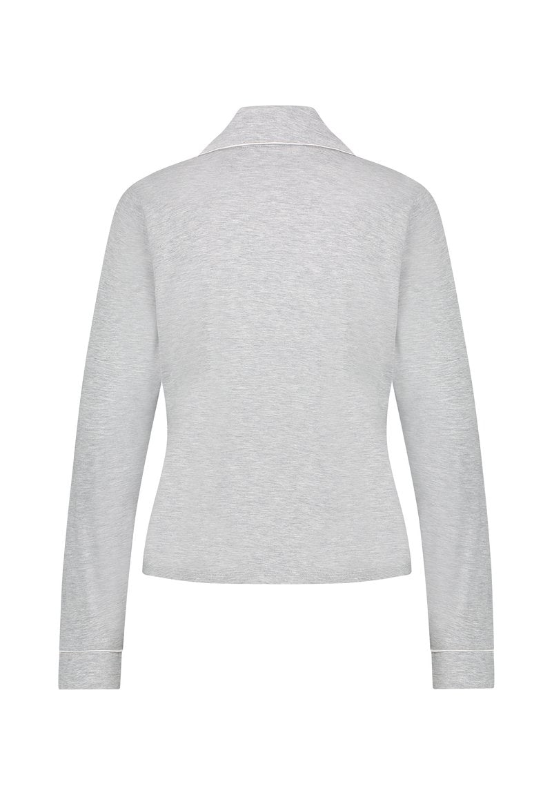  ESSENTIAL LONG-SLEEVED - Nachtwäsche Shirt - Grey
