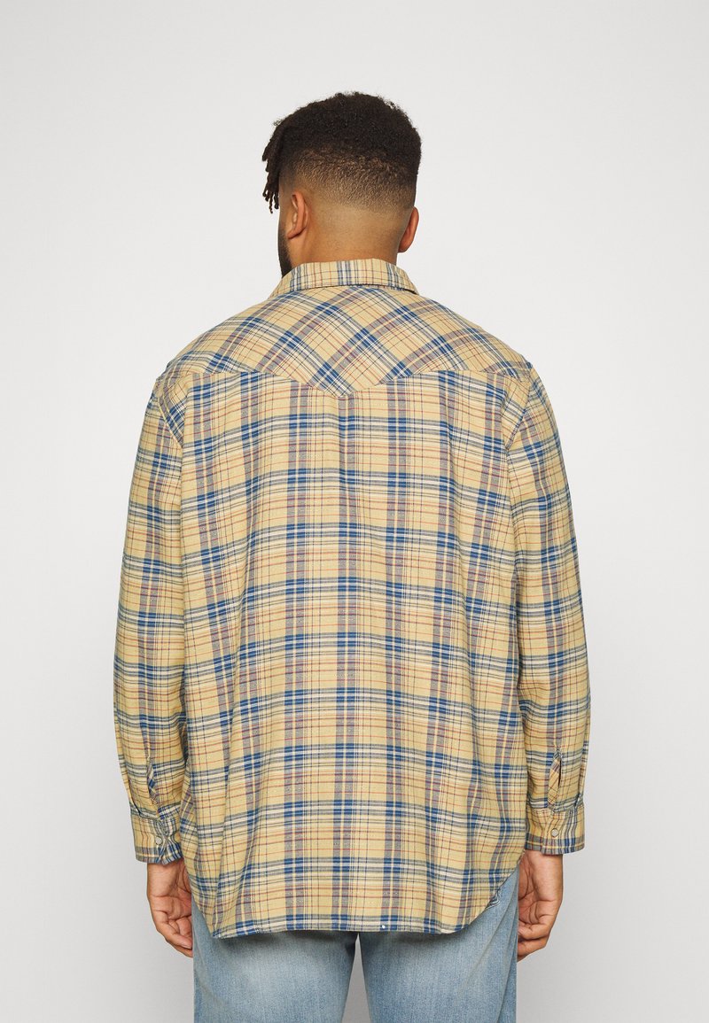 BIG RELAXED FIT WESTERN - Hemd - Beige/blue