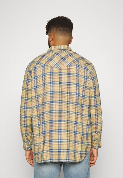  BIG RELAXED FIT WESTERN - Hemd - Beige/blue