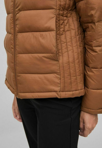 Vila VISIBIRIA NEW QUILTED HOOD JACKET - Übergangsjacke - Toasted Coconut