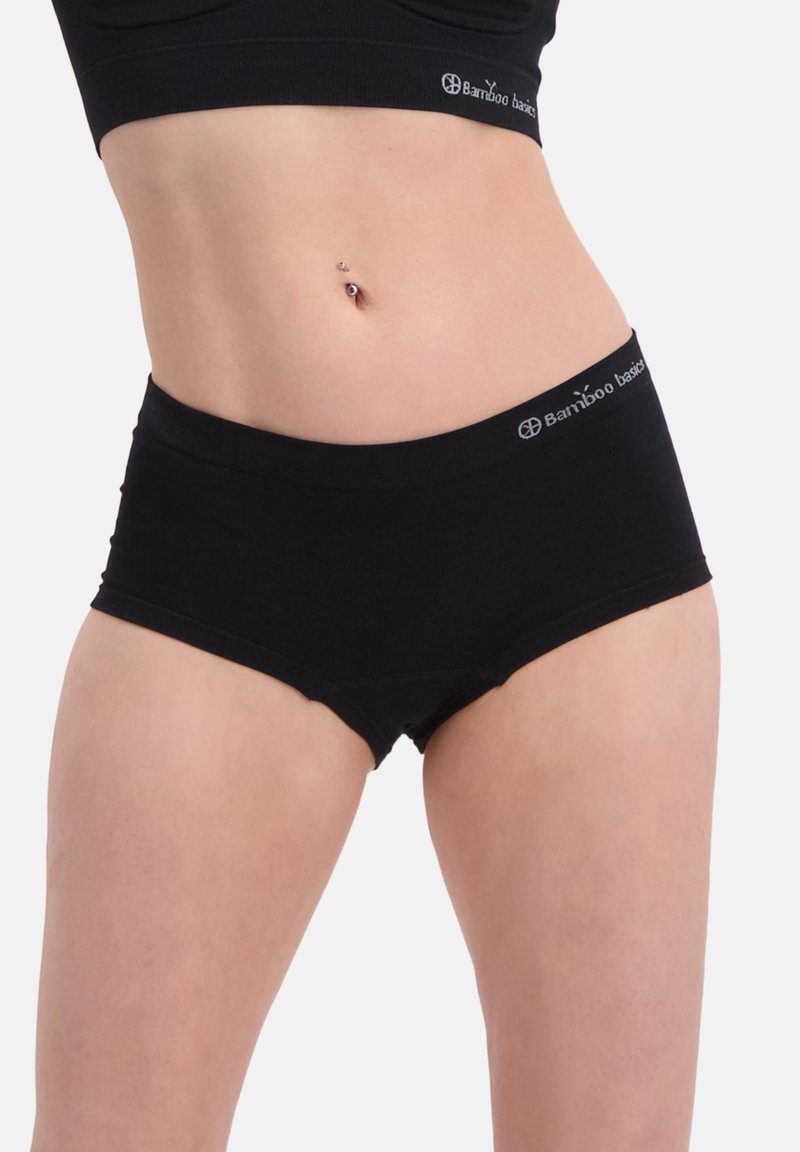 Bamboo Basics 2 PACK – SEAMLESS HIPSTER - Slip - Black