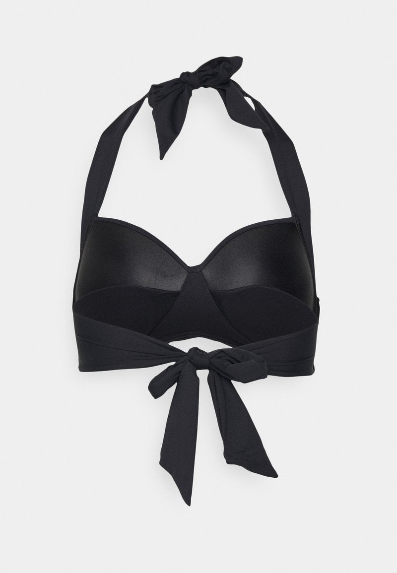 Seafolly TWIST SOFT CUP HALTER - Bikini-Top - Black