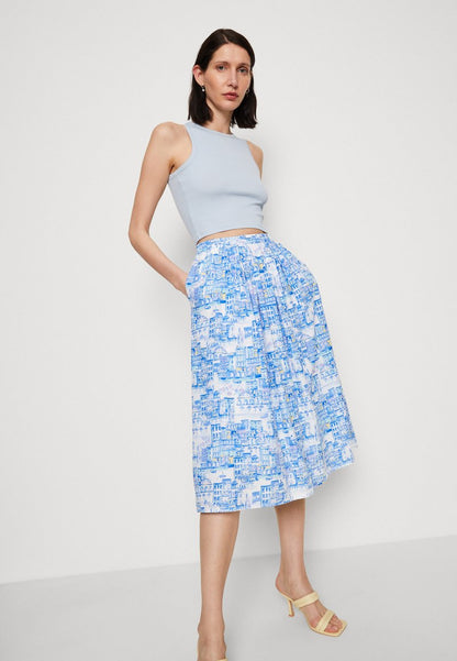 Thought IMOGEN MIDI SKIRT - A-Linien-Rock - Blue